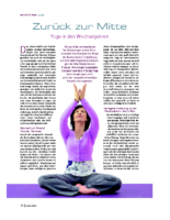 Trainer Nr. 6:2010, Zurück zur Mitte – Yoga in den Wechseljahren